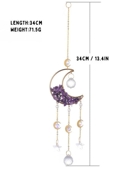 calming ornament moon suncatcher