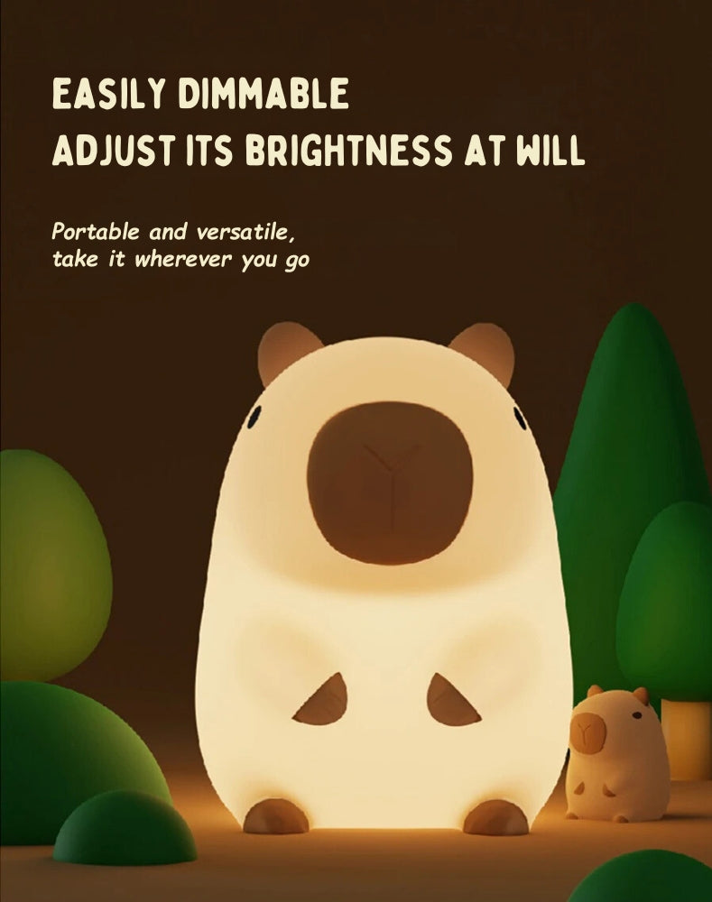 capybara dimmable night light