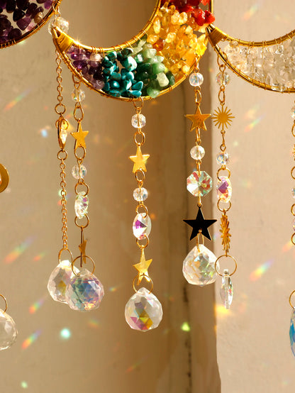 crystals moon sun catcher