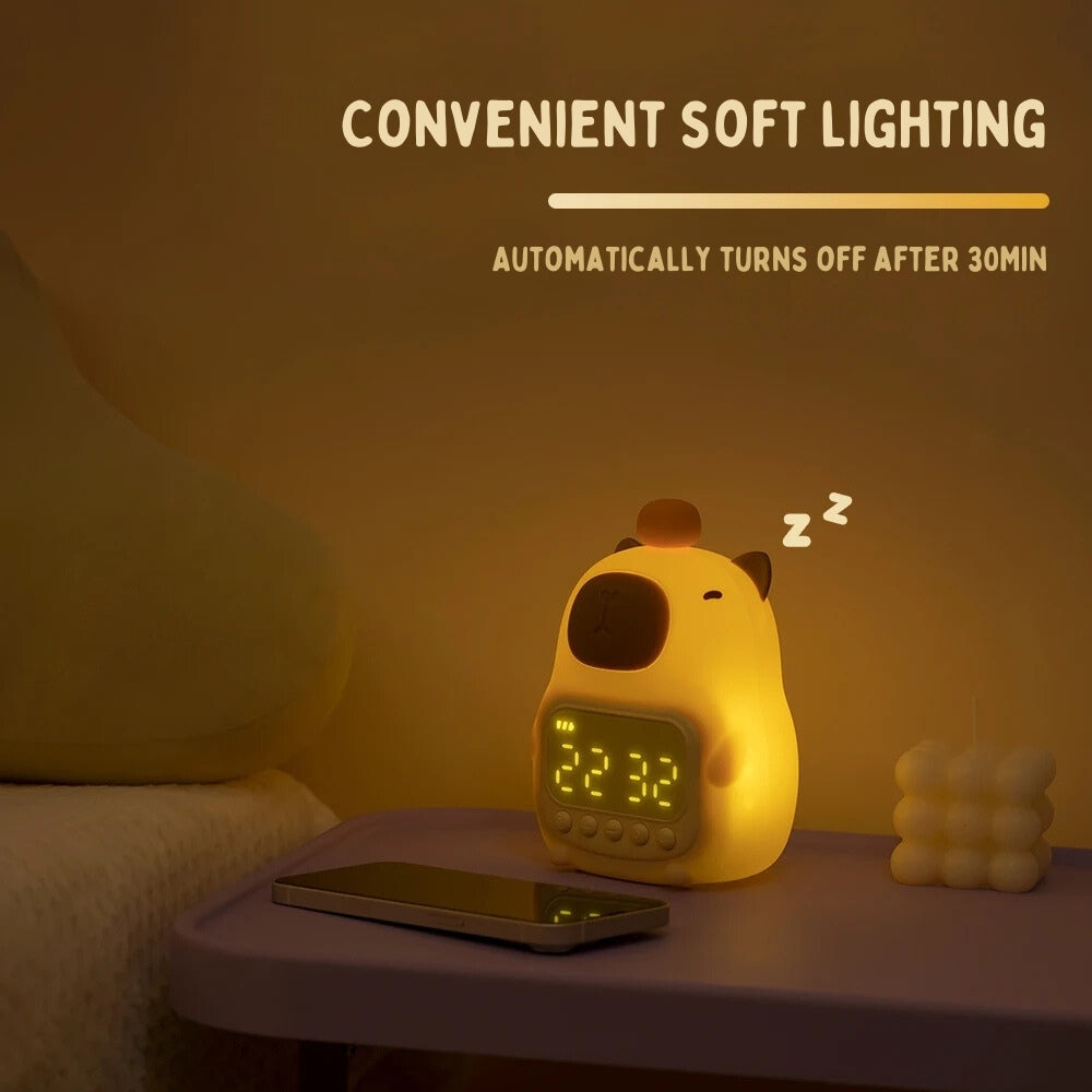 cute capybara girl night light