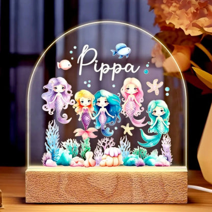 mermaid kids night light