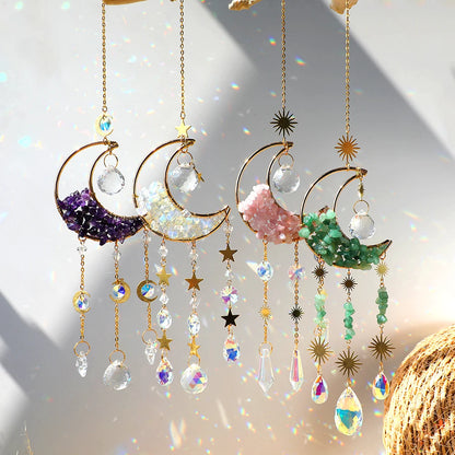 relaxation gifts moon suncatcher