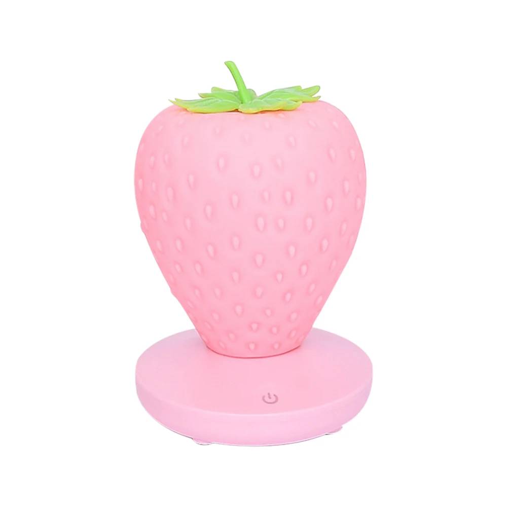 nursery lamp, soft squishy strawberry nightlights