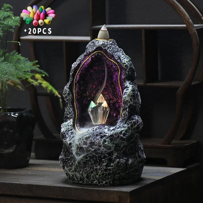 waterfall incense burner 